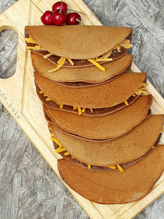 A picture of Indonesian Folded Chocolate Pancake (Martabak Manis Lipat).