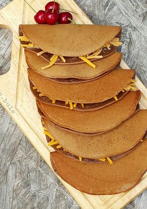 A picture of Indonesian Folded Chocolate Pancake (Martabak Manis Lipat).