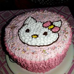 A picture of Hello Kitty Cake.