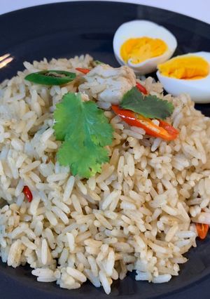 รูปของ ข้าวผัดเขียวหวานไก่