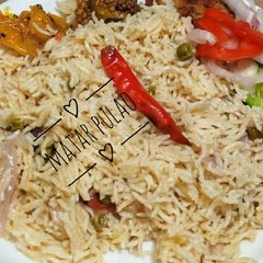 Matar pulao A picture of Matar pulao.