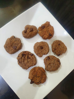 A picture of Chocolate chip cookies 🍪🍪.