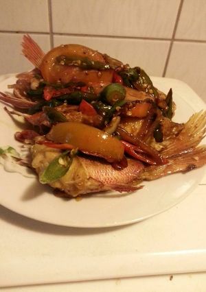 Foto resep Kakap merah tumis bangjo