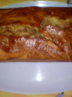 Una foto de Budín de mandarina marmolado