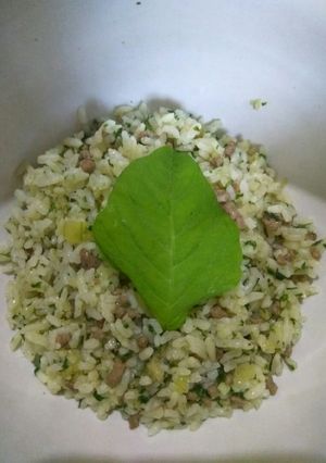 Foto resep Nasi Goreng Bayam dengan Daging Cincang