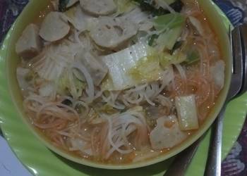 Resep Unik Bihun kuah segar Gurih Mantul