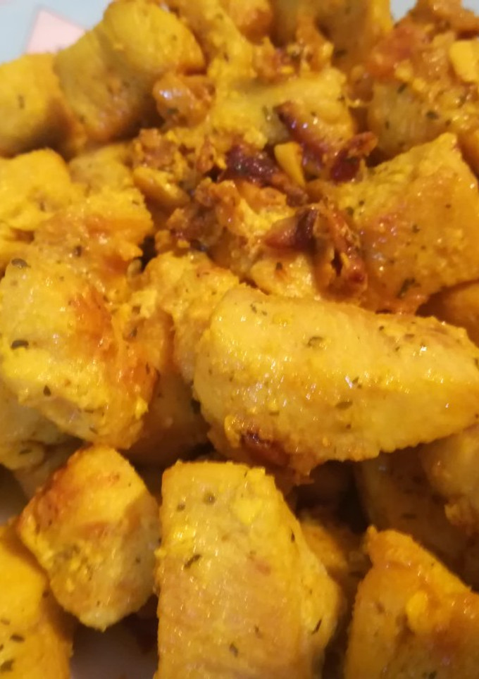 Una foto de Pechugas de pollo 🐔 en doraillo