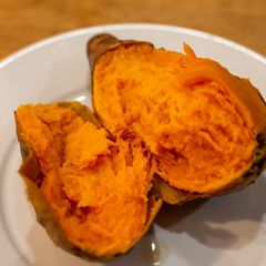 A picture of Yaki-imo : Japanese style roast sweet potato.