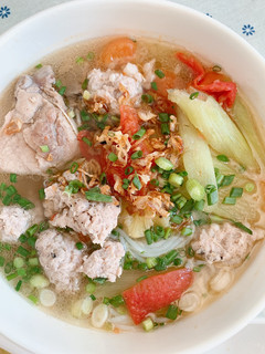 Hình của món Bún dọc mùng.