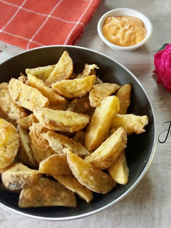 Foto resep Fried Potato Wedges