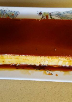 Una foto de Flan