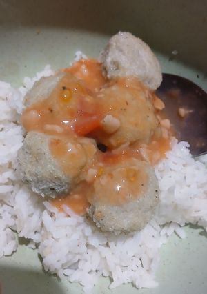 Foto resep Bakso Nasi Ikan Asin
