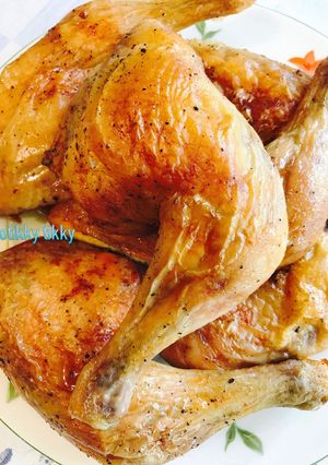 รูปของ ไก่อบเกลือพริกไทยดำสูตรทำง่าย