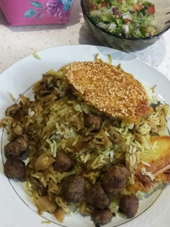 عکسی از دستور کلم پلو شیرازی