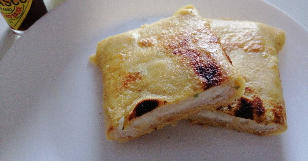 Cheesy Omelette (without eggs) Recipe by Rachna Cookpad