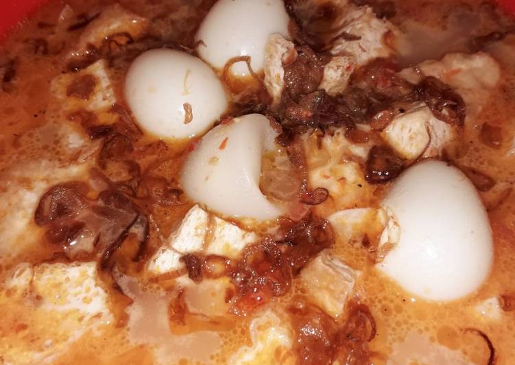 Sambal goreng tahu telur puyuhh alaa alaa..