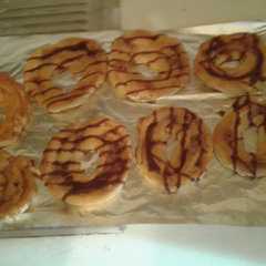Una foto de Donuts rellenos de sirope de milka