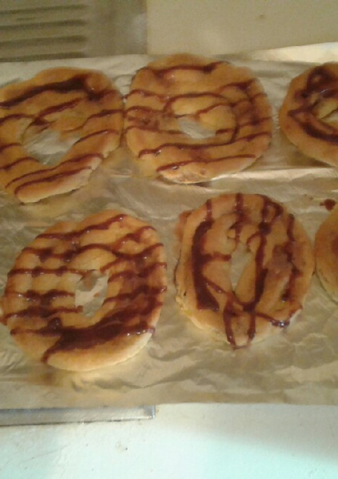 Una foto de Donuts rellenos de sirope de milka