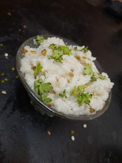 A picture of Split moong dal and rice Dal khichdi.