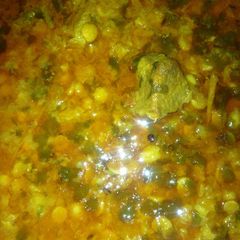 A picture of Chana Dal with beef.