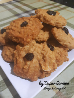 Foto resep Oat cookies dengan kismis dan almond