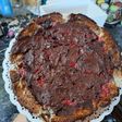 Tarta helada de Banana 🍌y coco🥥, rellena de frutillas 🍓 con capa de chocolate🍫 🎉🤤
