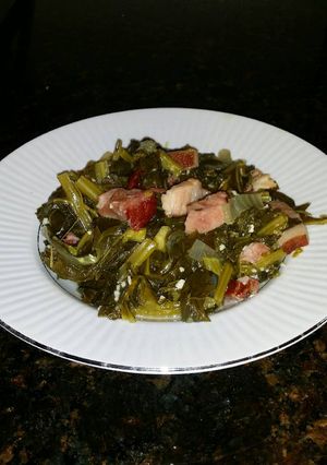 A picture of Brad's collard greens.