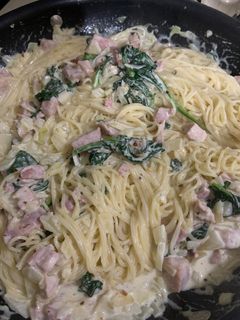 รูปของ สปาเก็ตตี้ครีมแฮม(คนไทยในต่างแดน🇺🇸)