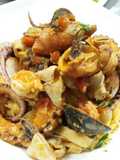 Fetuccini con mariscos