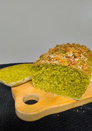 Una foto de Pan verde de espinaca