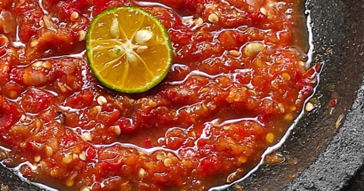 Sambal Tempong/ Sambal Terasi (mentah)