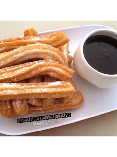 Foto resep Homemade Churros with Chocolate Dipping Sauce