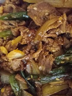 Foto resep Sapi tumis cabai hijau