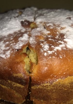 Una foto de Torta invertida de manzana