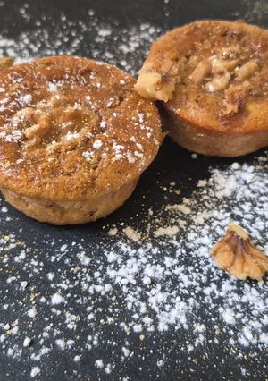Una foto de Pan de queso cottage y nueces