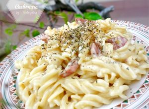 Foto resep Fusilli Carbonara (Pasta/Spaghetti)