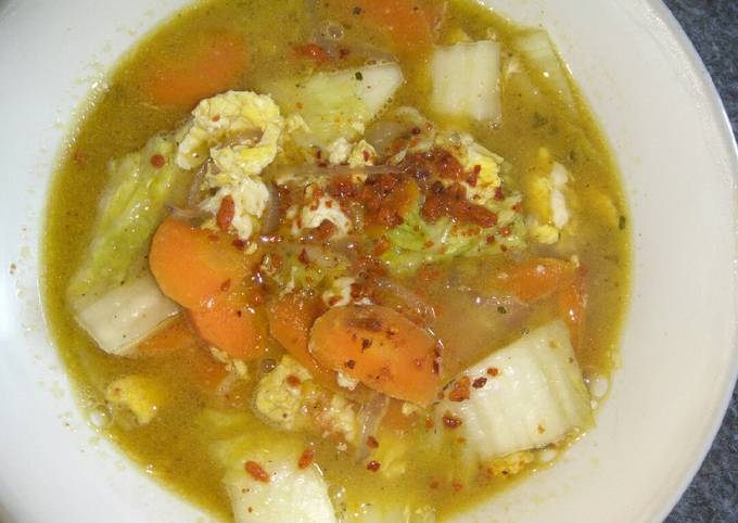 Resep Sup telur+sayur bumbu indomie (ala debm) oleh Dapur Resep Sup telur+sayur bumbu indomie (ala debm) oleh Dapur