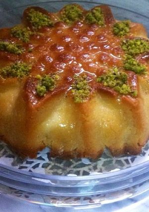 A picture of Kunafa with Toast.