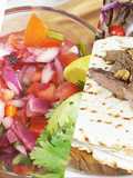 Beef Fajitas with Salsa & Guacamole
