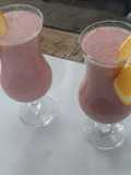Jugo de fresa con leche condensada...