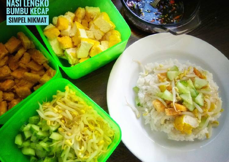 Nasi Lengko Bumbu Kecap Simpel Nikmat 🍚🍚 #pekaninspirasi