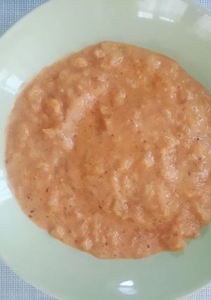 Tökfőzelék fagyasztott tökből recept fotója