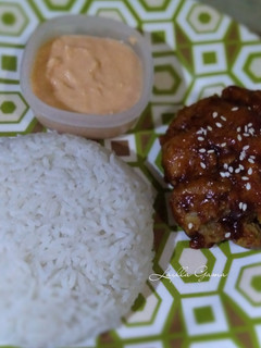 Foto resep Fire chicken dan saus keju