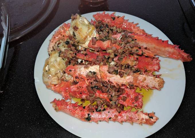 Garlic butter king crab