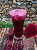 Jus Bayam Merah Buah Naga