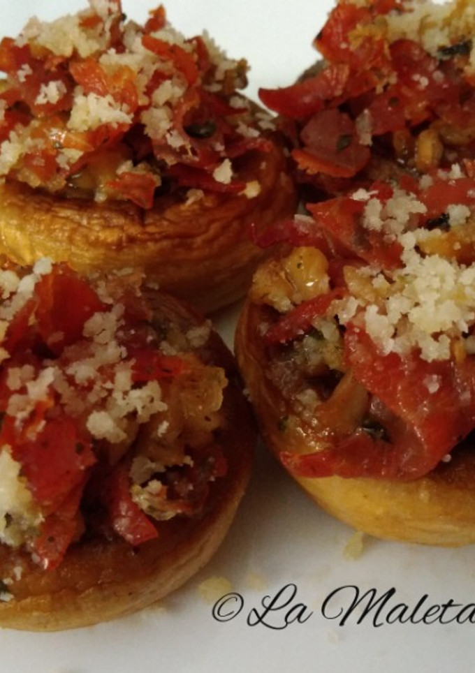 Una foto de Champiñones rellenos