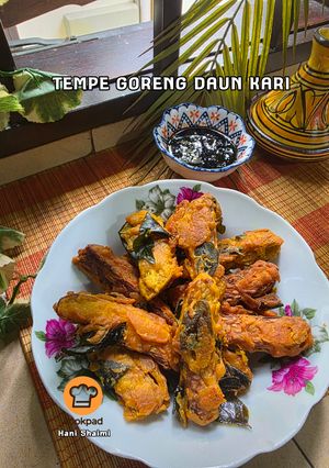 Gambar Tempe goreng daun kari