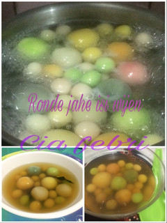 Foto resep Ronde jahe rasa buah isi wijen