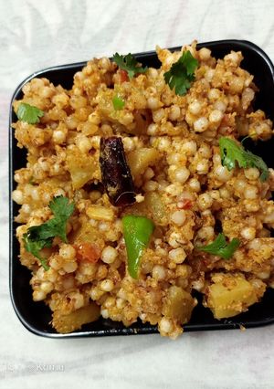 A picture of Sabudana Khichdi.