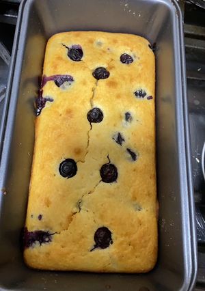 Una foto de Budín rápido con Arándanos